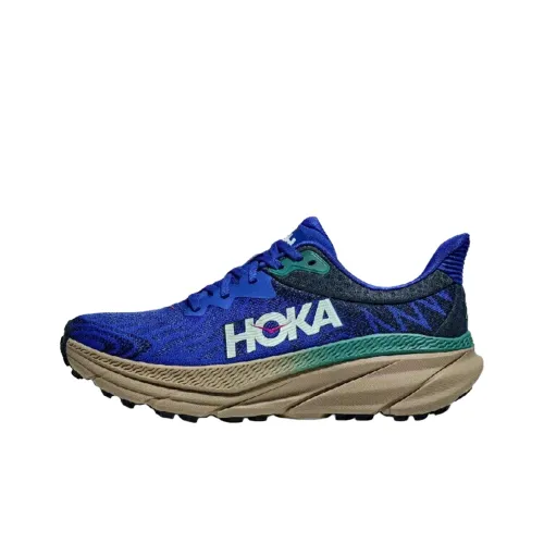 HOKA ONE ONE CHALLENGER 7 Противоскользящие устойчивые к истиранию низкие беговые кроссовки Trail для мужчин синие