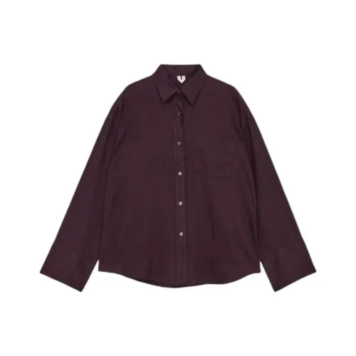 ARKET Темно-фиолетовые Женские Рубашки
