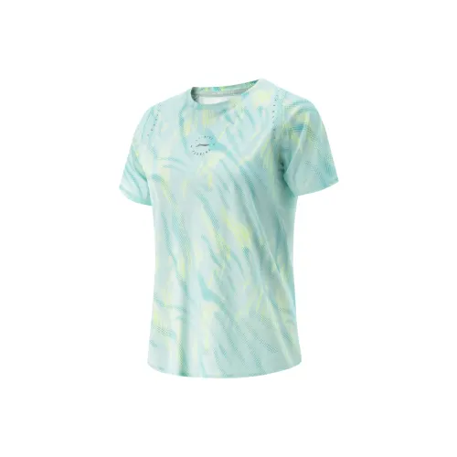 LINING RUNNING Collection Т-рубашка Женская Облако Фарфор Синий с Full Принт