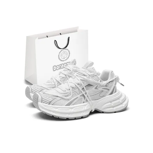 DoraemonA Низкий топ толстая подошва кроссовки мужские