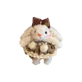 Лежащий Ухо Кролик-Кофе Кружевная отделка Юбка (Стиль Браслета)