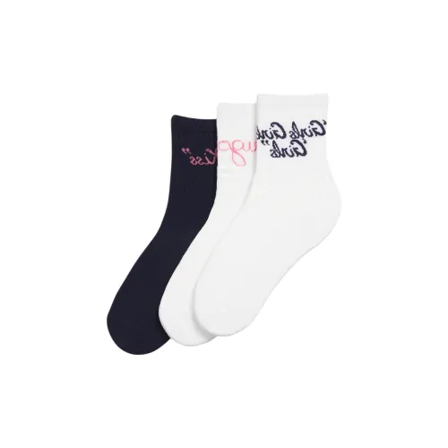 HUGO BOSS 3 шт Белый+Черный+Белый Женские носки