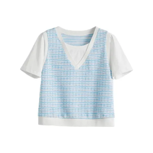 SLLSKY Saltwater Синий Женские Т-рубашки