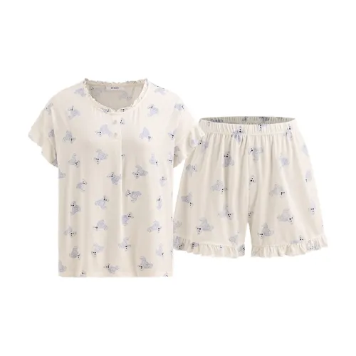 MY BODY Розово-синий Медвежонок Женские Пижамные комплекты