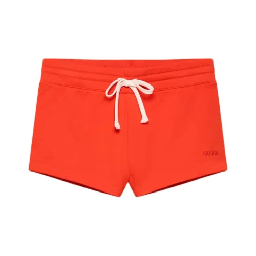 Aritzia SS25 Aritzia Махровый Sweatfleece Snug Контрастность Микро Короткий Повседневные шорты Женские