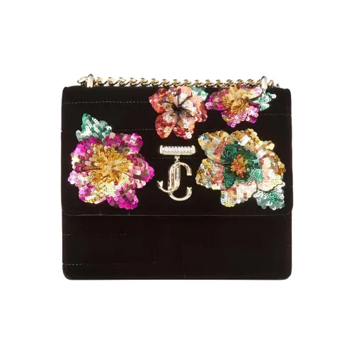 Jimmy Choo Avenue Кожаные Сумки через плечо Сумка на плечо Женская Черная и Многоцветная