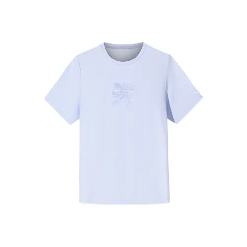 ANTA Variety Тренировки Коллекция T Рубашка Женская Бабочка Панель Синий