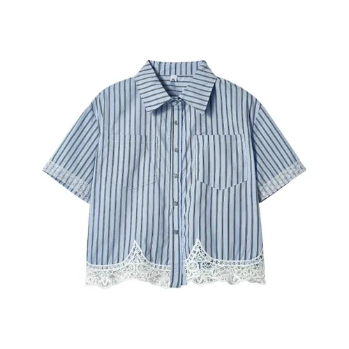 ABBY GODDESS Синие Женские Рубашки