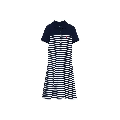 Polo Ralph Lauren Короткий рукав Платье Женское Синий