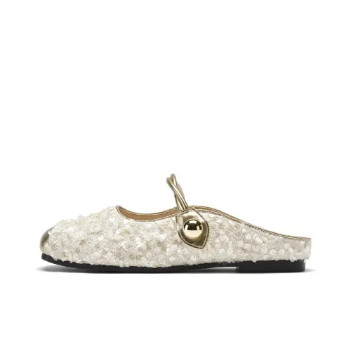 DAPHNE противоскользящие домашние тапочки для женщин цвет экрю