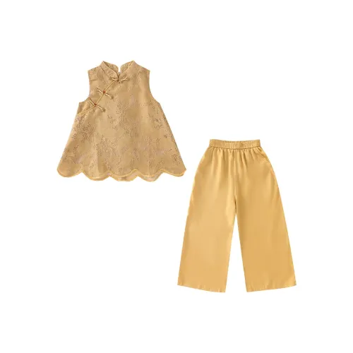 Cotton Gene Повседневная спортивная одежда 2 предмета комплект хаки для детей в возрасте 3-7 лет