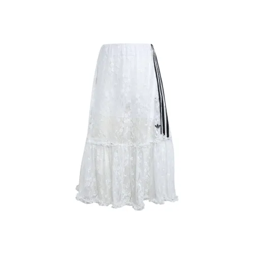 Adidas Originals Повседневный Длинный Юбка Женская Белая