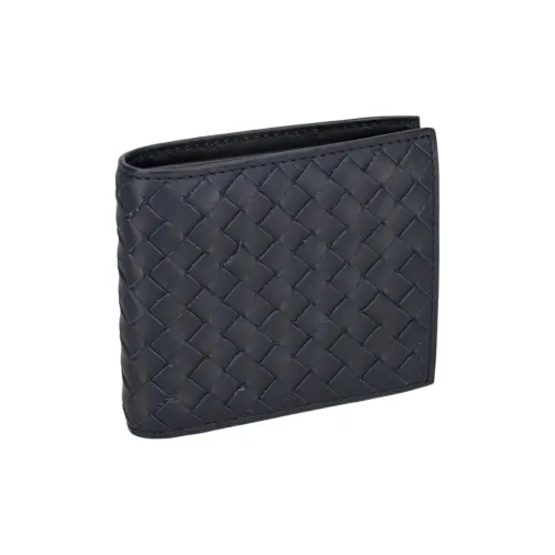 Bottega Veneta Intrecciato Кожа Кошелек Мужской Морской Синий