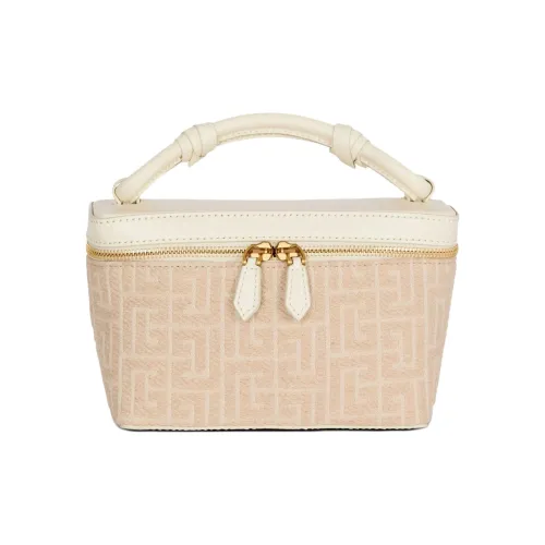 BALMAIN B Army Хлопок Сумка Стандартная Женская Светлый Бежевый