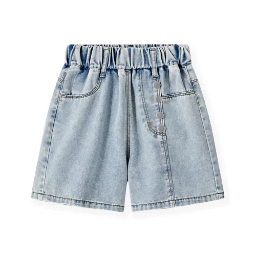 Disney [Zootopia Коллаборация] Judy Pattern Fashion Trendy Versatile Детский Джинсовый синий