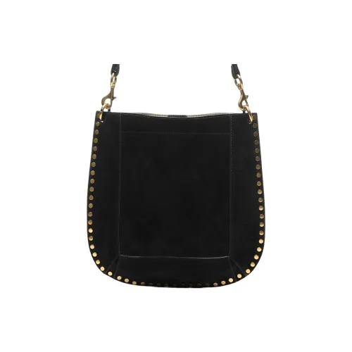 ISABEL MARANT ETOILE Вельвет Кожа Плечевая Сумка Унисекс Черный