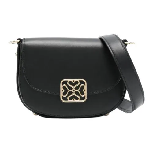 Strathberry Телячья кожа Сумка через плечо Женская Черная