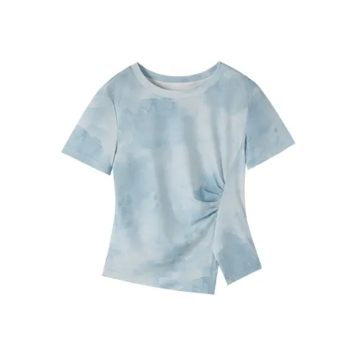 XIANGYING Морской синий Женские футболки