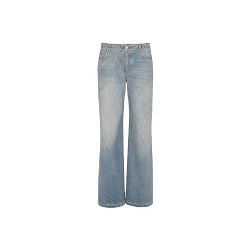 BALMAIN SS25 Джинсы Женские Синие