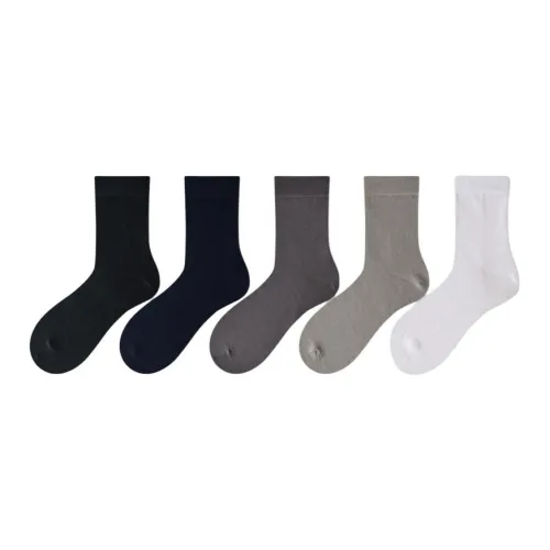 MIANWUQI Носки Crew Мужские упаковка из 5 пар