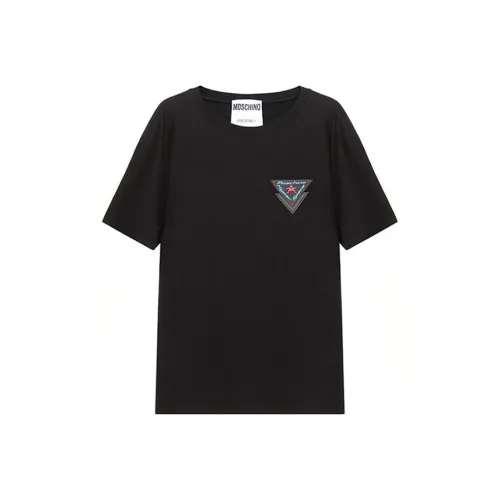 MOSCHINO Мужские черные T-рубашки