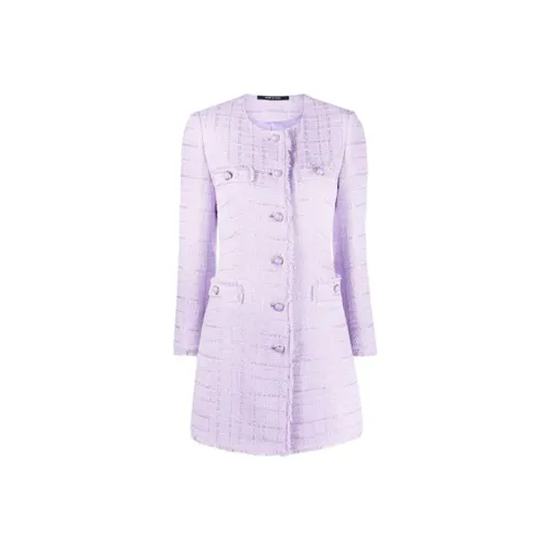 Tagliatore SS22 Прямое платье фиолетового цвета