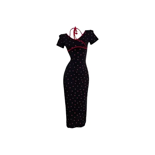 EFCR Короткий рукав Платье Женское