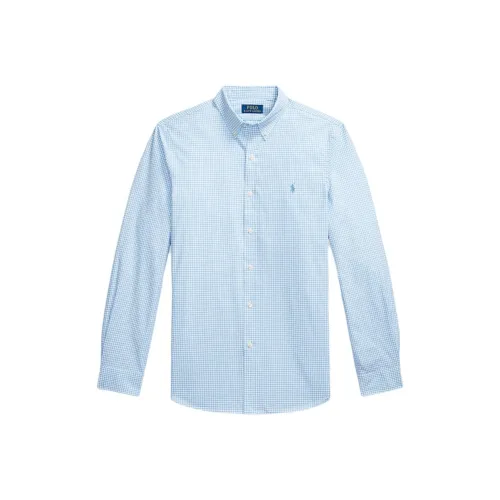 Polo Ralph Lauren SS25 Рубашка Мужская Светло-Синяя