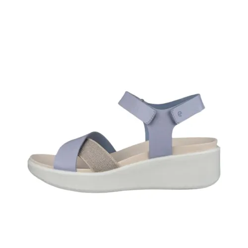 Ecco Flowt Wedge L One Strap Sandals Women's Purple