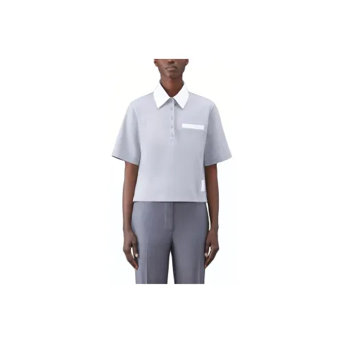 THOM BROWNE Серый Женские Поло