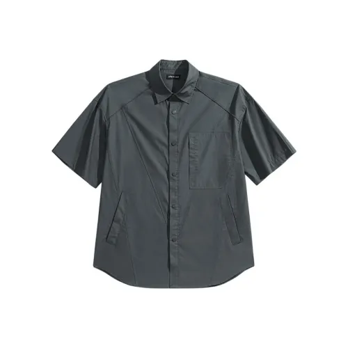 PEACEBIRD MEN Positive Серый 1 Мужские Рубашки