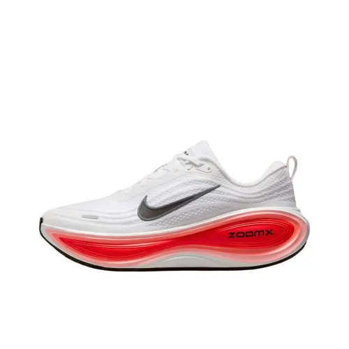 Nike Vomero Plus Беговые кроссовки Низкий топ Белый/Черный/Светло-темный Красный/Металлический Серебряный Мужской