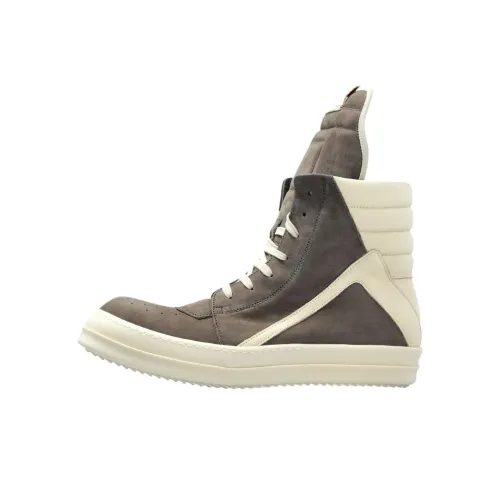 RICK OWENS совместный бренд RO Geobasket Высокие Кроссовки для скейтбординга Мужские Тауповые