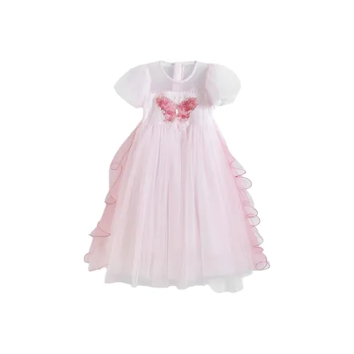 Cotton Gene Платье Розовое Дети Возраст 3-7 Лет