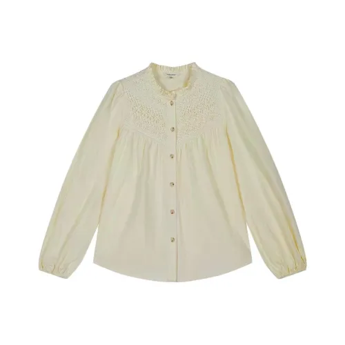 MOUSSY 013 Сливочный Женские Рубашки