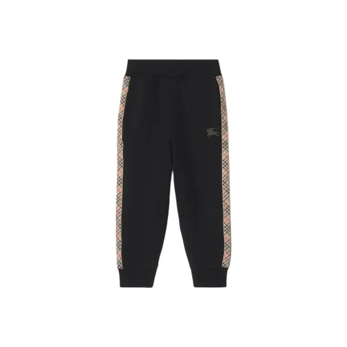 Детские Burberry Вязаные Спортивные Штаны Черные