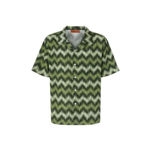 MISSONI Зеленые Мужские Рубашки