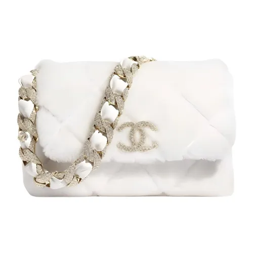 CHANEL Овчина Сумка на плечо Женская Белая