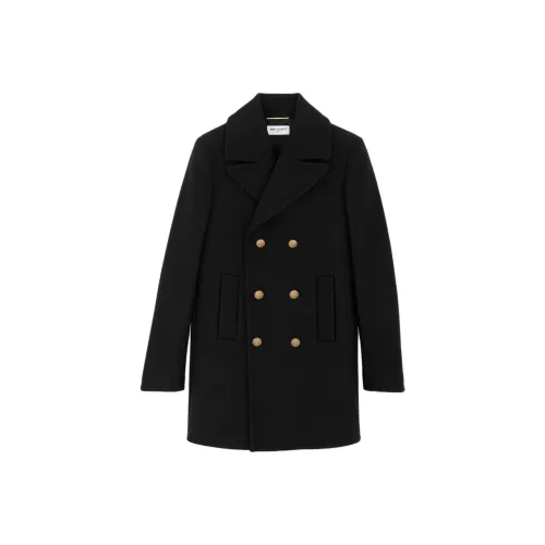 SAINT LAURENT Черное Женское Пальто