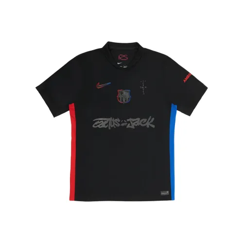 Travis Scott Barcelona X Nike Collaboration SS25 Футбол Джерси Унисекс