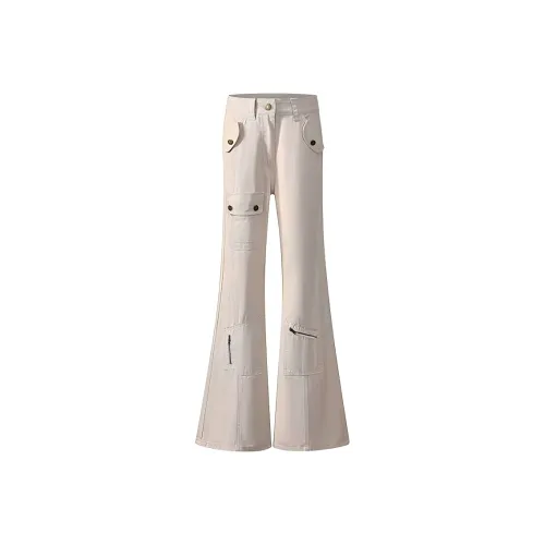 MENING Абрикос Женские Повседневные Брюки