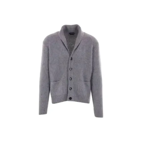 BRUNELLO CUCINELLI Серый Мужской Трикотаж