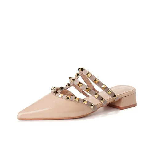 MADALLO Заклепки устойчивые к запахам и истиранию домашние тапочки женские