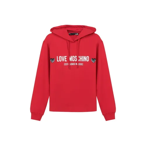 LOVE MOSCHINO Красный Женские Свитшоты