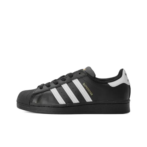 Adidas Originals SUPERSTAR LOW Кеды для детей Lifestyle Shoes Черные