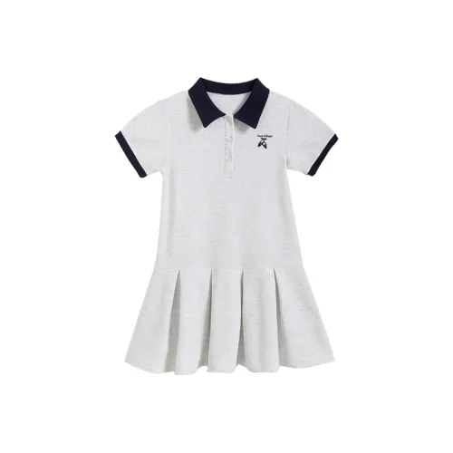 Cotton Gene Платье Белый Дети Возраст 3-7 лет