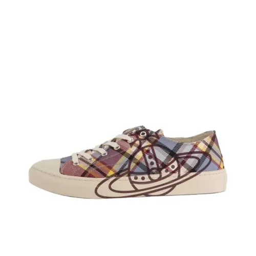 Vivienne Westwood Canvas Shoes Low Top Red Men's