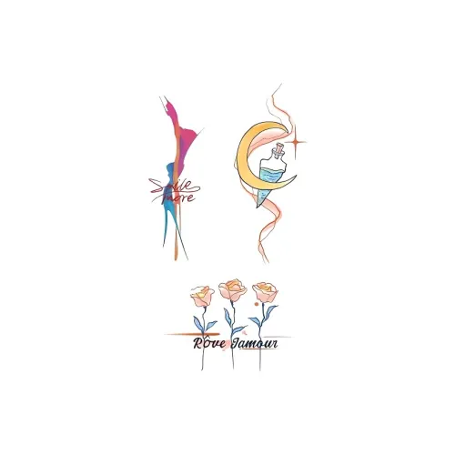 XIAOLITONGXUE Улучшенный Сексуальный Романтический Татуировка Наклейка Многоцветный Розовый Кончик пальца Рука Замок Кость Артс Татуировка Наклейка