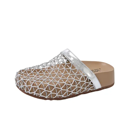 SUPEREDGE Резиновая подошва пэчворк из кожи тихие устойчивые к истиранию домашние тапочки для женщин