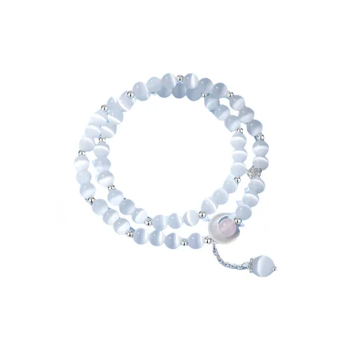 PINK U Стекло Кошачий глаз Браслеты Женские